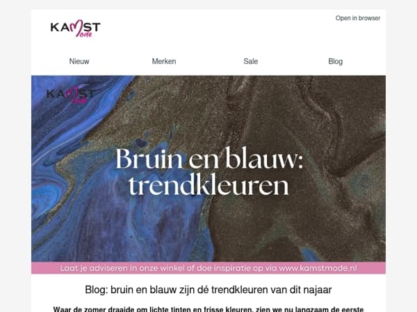 Blog: bruin en blauw zijn dé trendkleuren van dit najaar