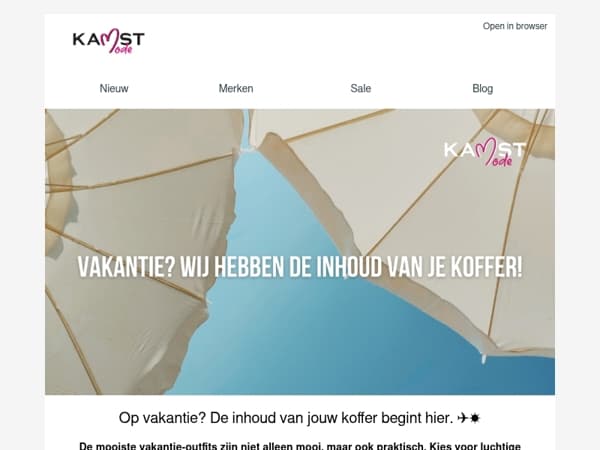 Op vakantie? De inhoud van jouw koffer begint hier. ✈️☀️