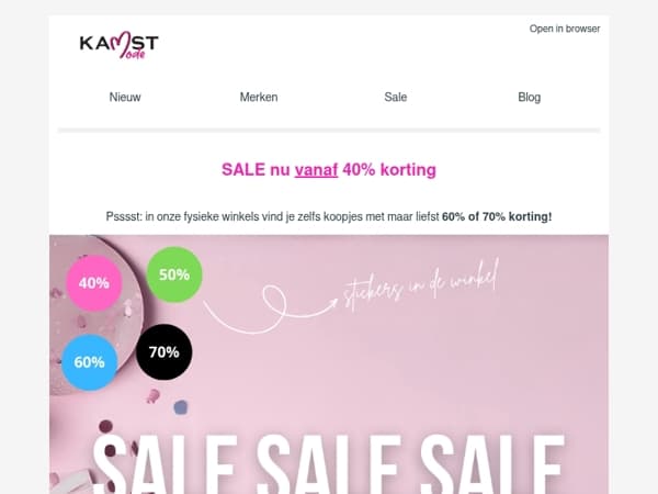 Jouw najaarsfavorieten nu vanaf 40% korting