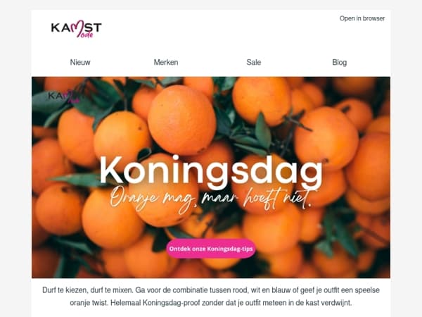 Oranje mag, maar hoeft niet.