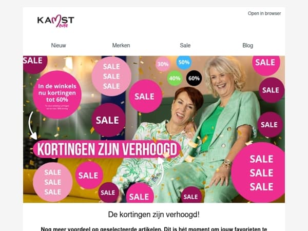 De kortingen zijn verhoogd!
