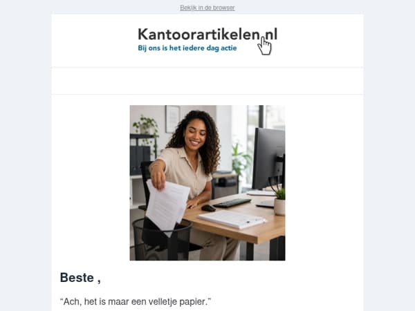 Oud papier, nieuwe grondstof.