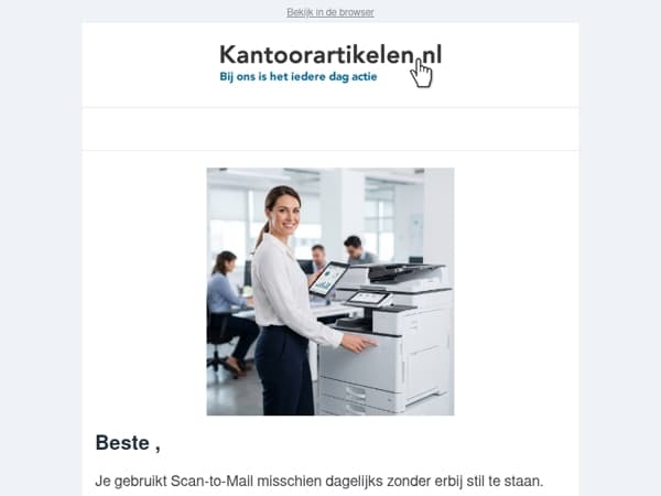 Scan naar e-mail werkt niet meer? 