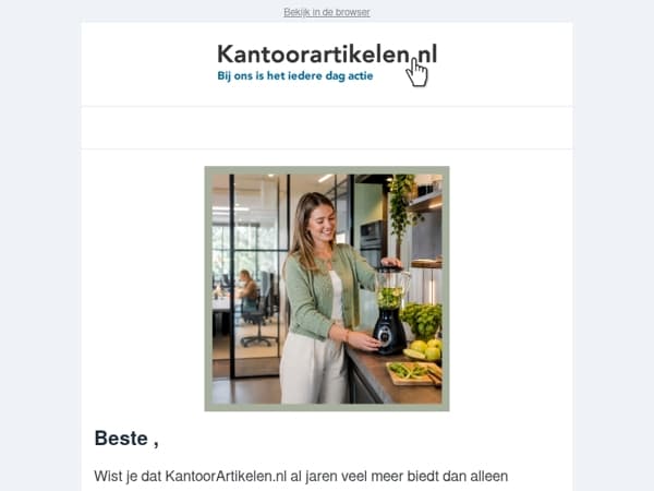 Keukenapparatuur op kantoor én thuis