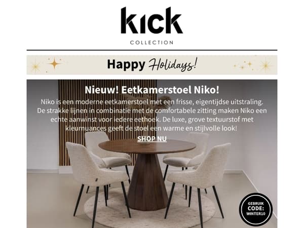 Nieuw! Eetkamerstoel Niko ✨
