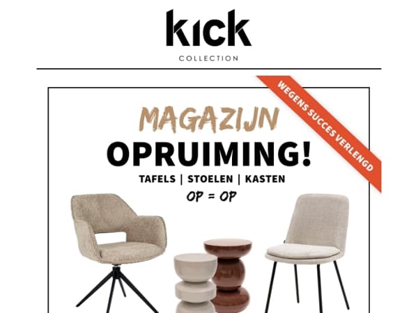 MAGAZIJN OPRUIMING VERLENGD! ‼️🤩