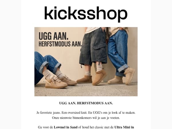 UGG aan. Herfstmodus aan. 🤎