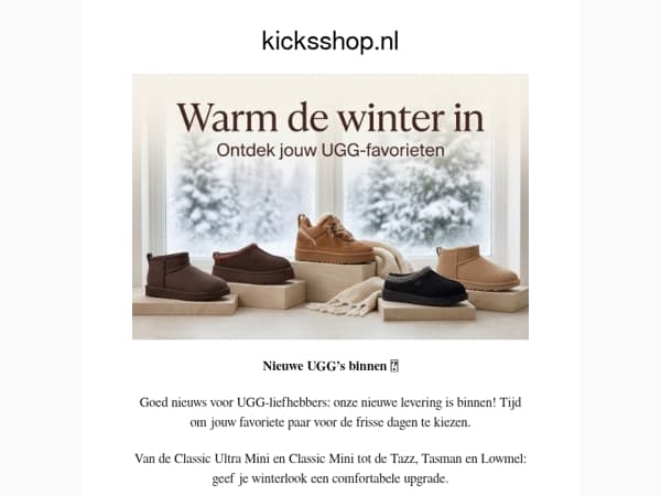 Nieuwe UGG’s binnen: warm de winter in 🤎