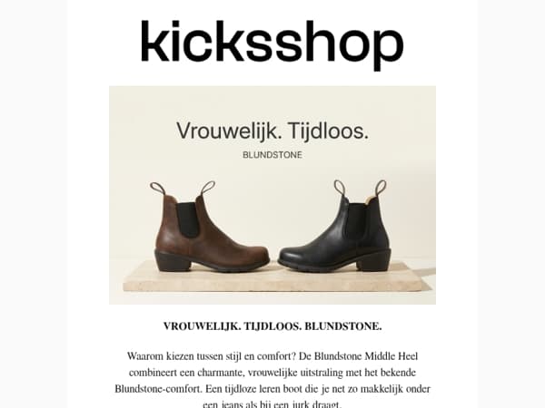 Vrouwelijk. Tijdloos. Blundstone.