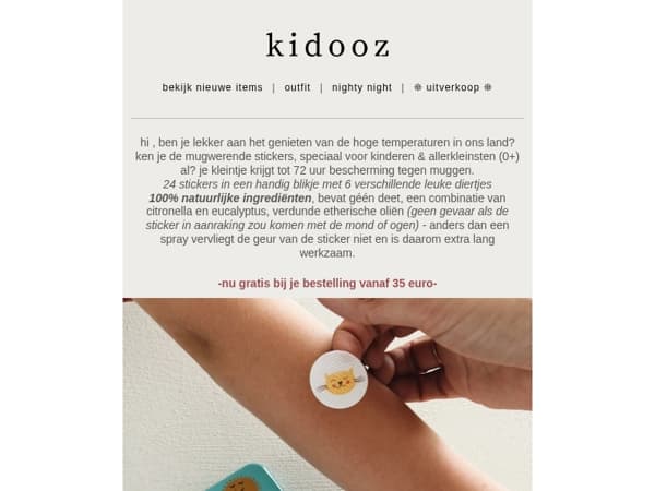 Ontvang GRATIS muggenstickers bij je bestelling 🦟