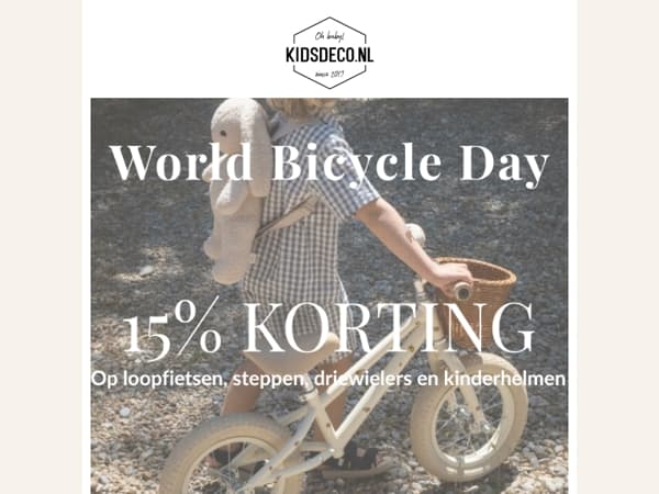Het is: World Bicycle Day! 🚲