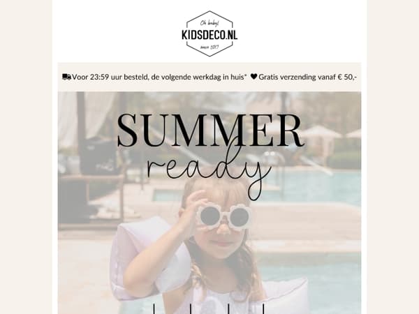 Maak je klaar voor zomerse temperaturen! ☀️