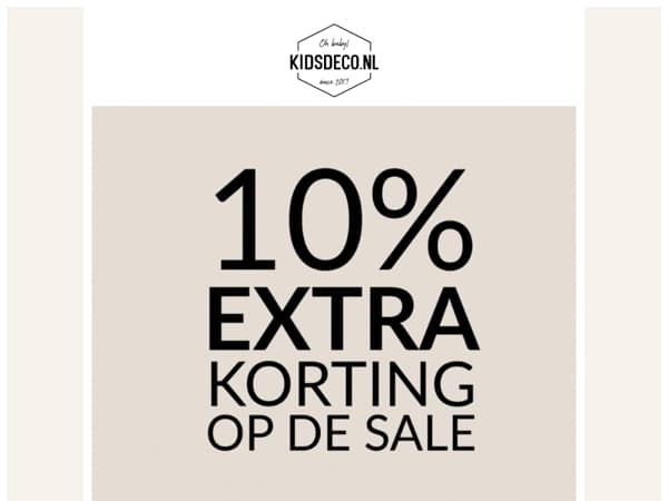 LAATSTE KANS // 10% EXTRA korting op de SALE! 🤩
