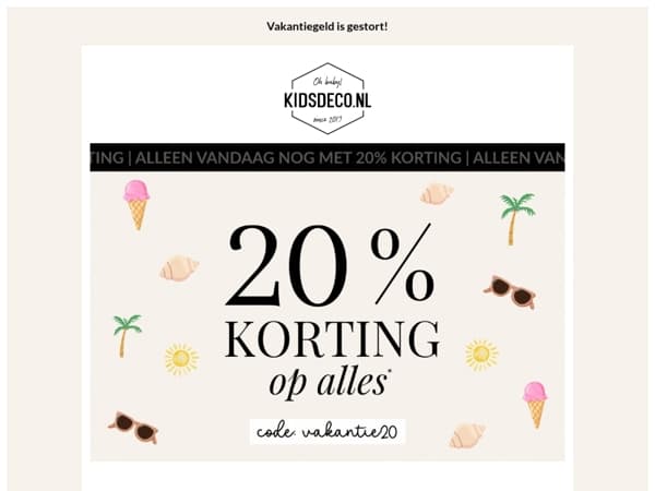 Laatste dag! 20% KORTING op ALLES! ⏳