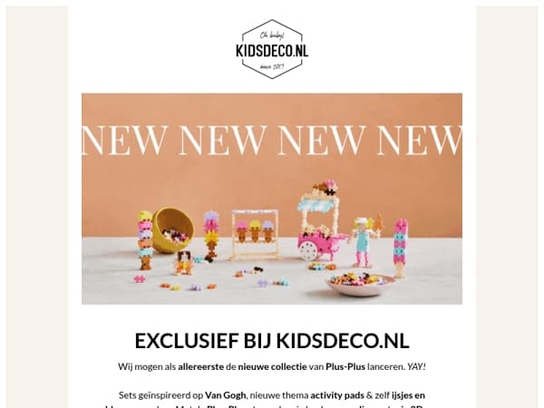 EXCLUSIEF! De nieuwe Plus-Plus collectie shop je als allereerste bij Kidsdeco.nl! 🤩
