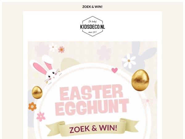 Zoek het gouden paasei & WIN! 🐣