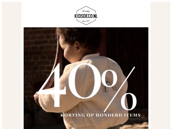 40% KORTING OP 100 ITEMS! 😱