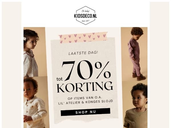 Laatste kans - tot 70% korting op Lil' Atelier & Konges Slojd! ⏰