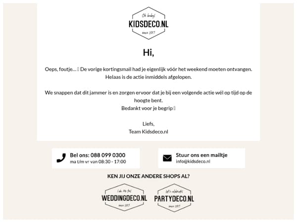 Oeps… deze had je eerder moeten krijgen 🙈