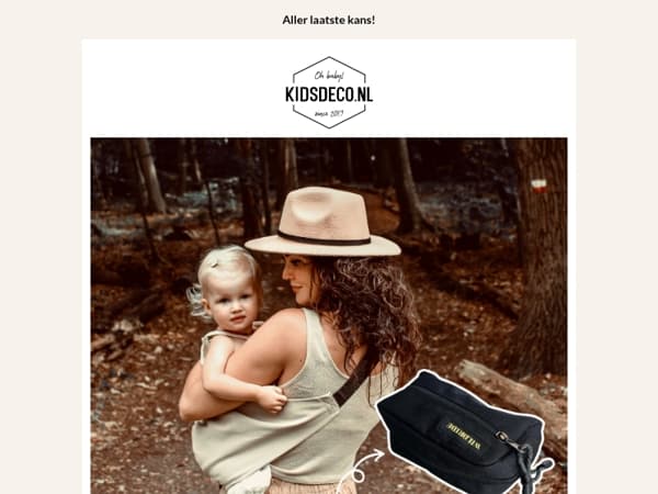 , alleen vanavond nog een GRATIS slide on bag! ⏰