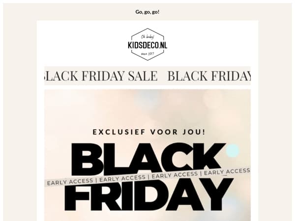 Psst.. VIP🖤 Alleen voor jou, een Black Friday kortingscode! 🔥