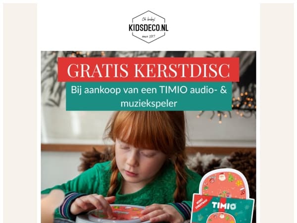 OP=OP 🎁 GRATIS kerst disc bij je TIMIO speler!