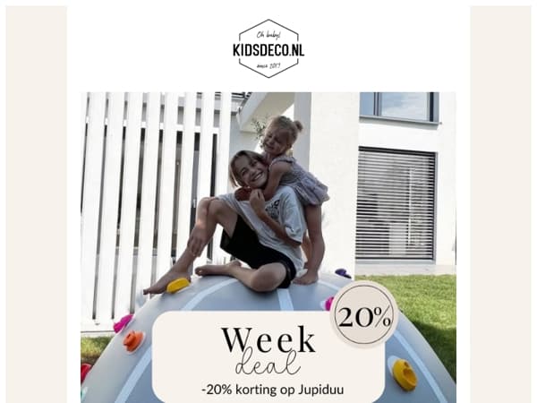 WEEK DEAL // 20% korting op Jupiduu 🤩🛍️