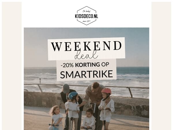 DAGDEAL: 20% korting op smarTrike 🛴