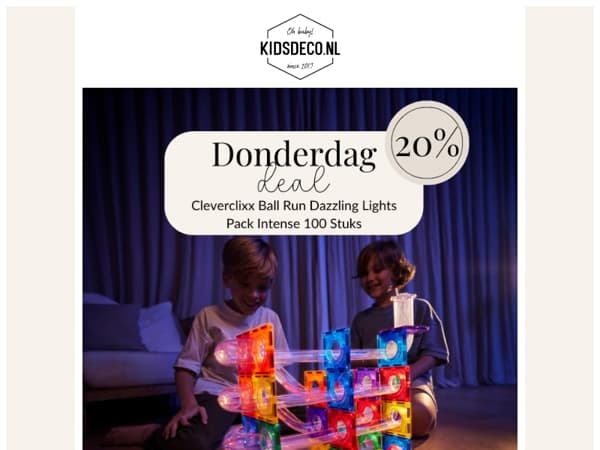 🚨 Dagdeal: 20% korting op Cleverclixx Ball Run, deze wil je niet missen