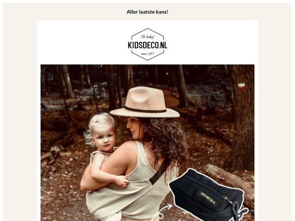 , alleen vanavond nog een GRATIS slide on bag! ⏰