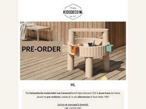 PRE-ORDER: Liewood watertafel 💦 OP = OP 😱