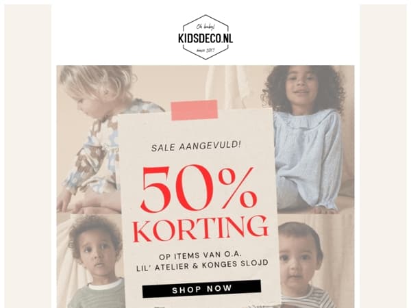 50% KORTING OP LIL' ATELIER & KONGES SLOJD 😱
