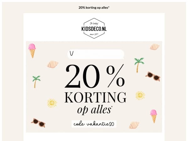20% KORTING op ALLES! 😱