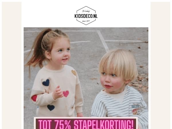 LAATSTE KANS! Stapelkorting tot -75% 😱