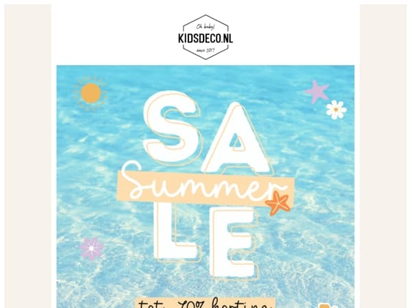 nu live: SUMMER SALE ☀️ - korting tot 70% 😱