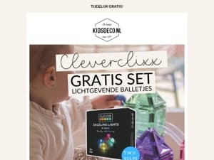 GRATIS lichtgevende balletjes t.w.v. €15,95 bij aankoop van Cleverclixx! 🤩