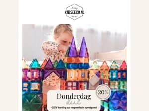 20% KORTING op magnetisch speelgoed! 🔥