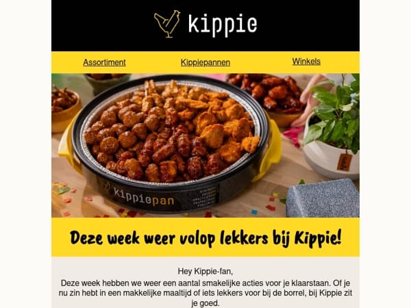 Deze week weer volop lekkers bij Kippie!