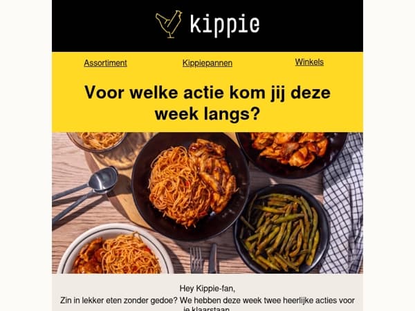 Voor welke actie zien we jou deze week?
