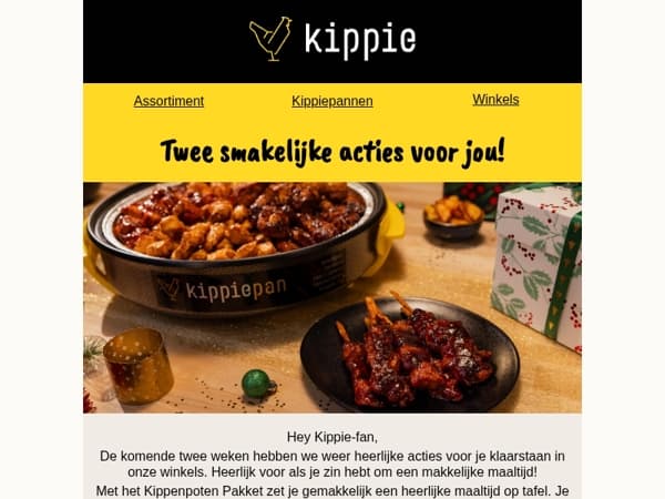 Onze nieuwe acties staan voor je klaar! 🍗