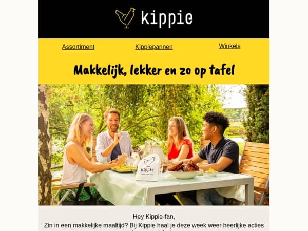 Maak het avondeten deze week gemakkelijk met Kippie!🍴