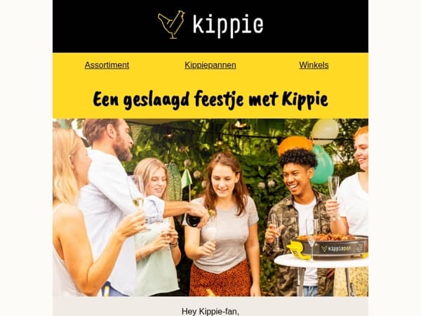 Een geslaagd feestje met Kippie