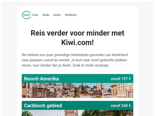 Vluchten naar Noord-Amerika voor slechts 197 €!
