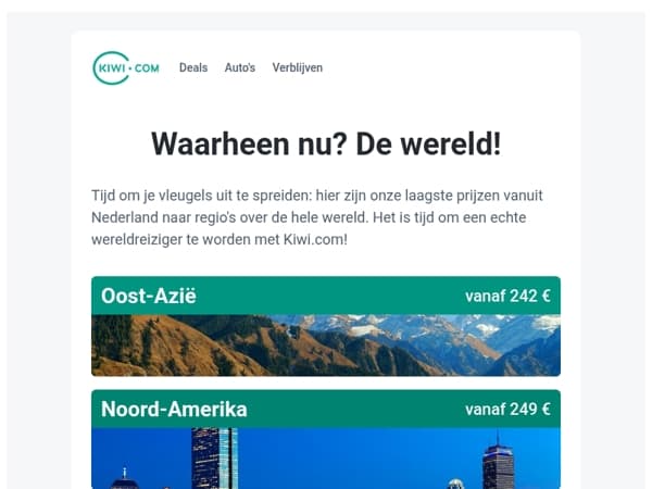 Reis verder voor minder! Vluchten vanuit Nederland naar plaatsen in Oost-Azië beginnen op Kiwi.com al vanaf 242 €