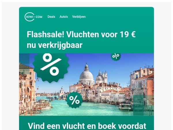 Klik hier voor flashsale-deals van 19 €