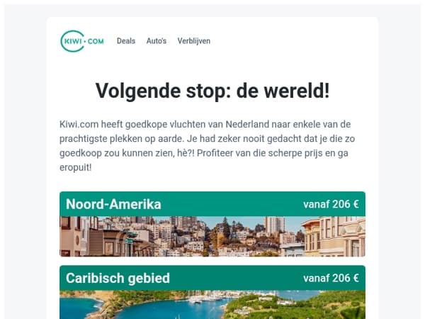 Vluchten voor 206 € naar Noord-Amerika?! Ja, echt waar