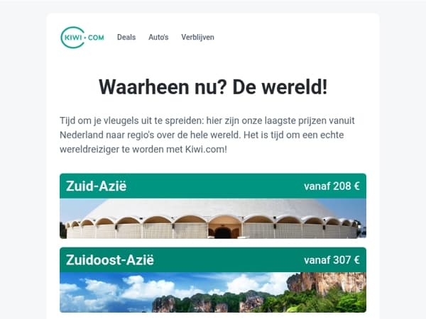 Je kunt al voor 208 € in Zuid-Azië komen!😮