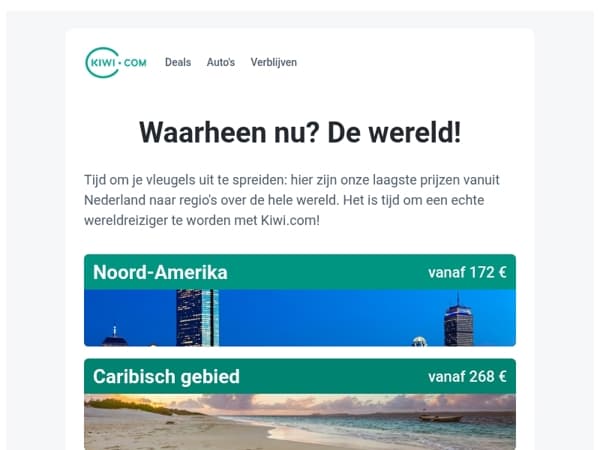 Je kunt al voor 172 € in Noord-Amerika komen!😮