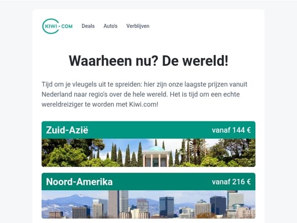 Reis verder voor minder! Vluchten vanuit Nederland naar plaatsen in Zuid-Azië beginnen op Kiwi.com al vanaf 144 €