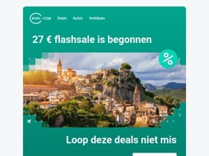 We hebben nu vluchten voor 27 €! ✈️